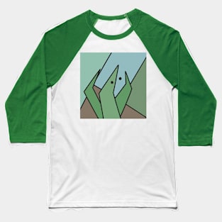 Abstract Grass Baseball T-Shirt